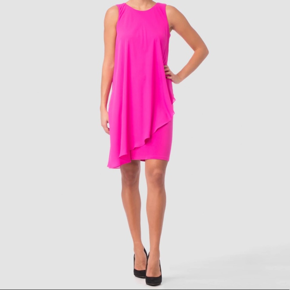 NWT Joseph Ribkoff Hot Pink Sheath Dress Women’s Size 6